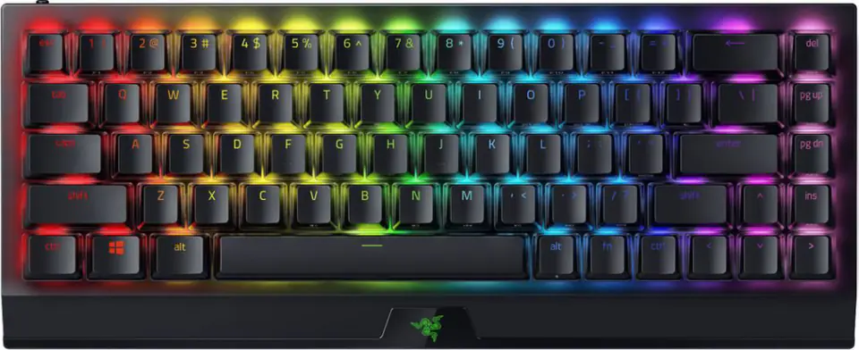 ⁨Razer Mechanical Gaming Keyboard BlackWidow V3 Mini HyperSpeed RGB LED light, US, Wireless, Black, Green Switch⁩ w sklepie Wasserman.eu