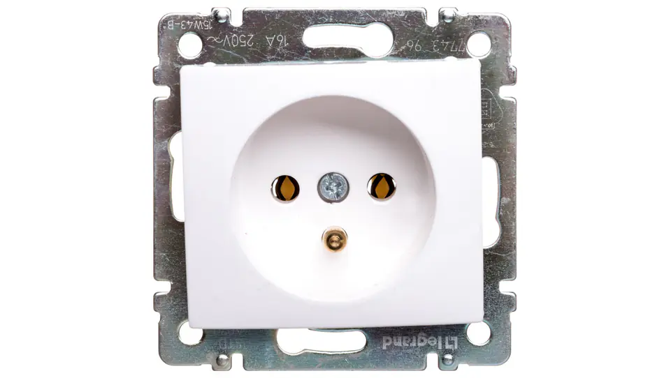 ⁨VALENA Single socket with/u 16A IP20 white 774396⁩ at Wasserman.eu