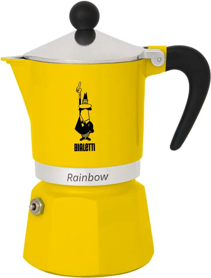 ⁨Bialetti kawiarka Rainbow 6tz Żółta⁩ w sklepie Wasserman.eu