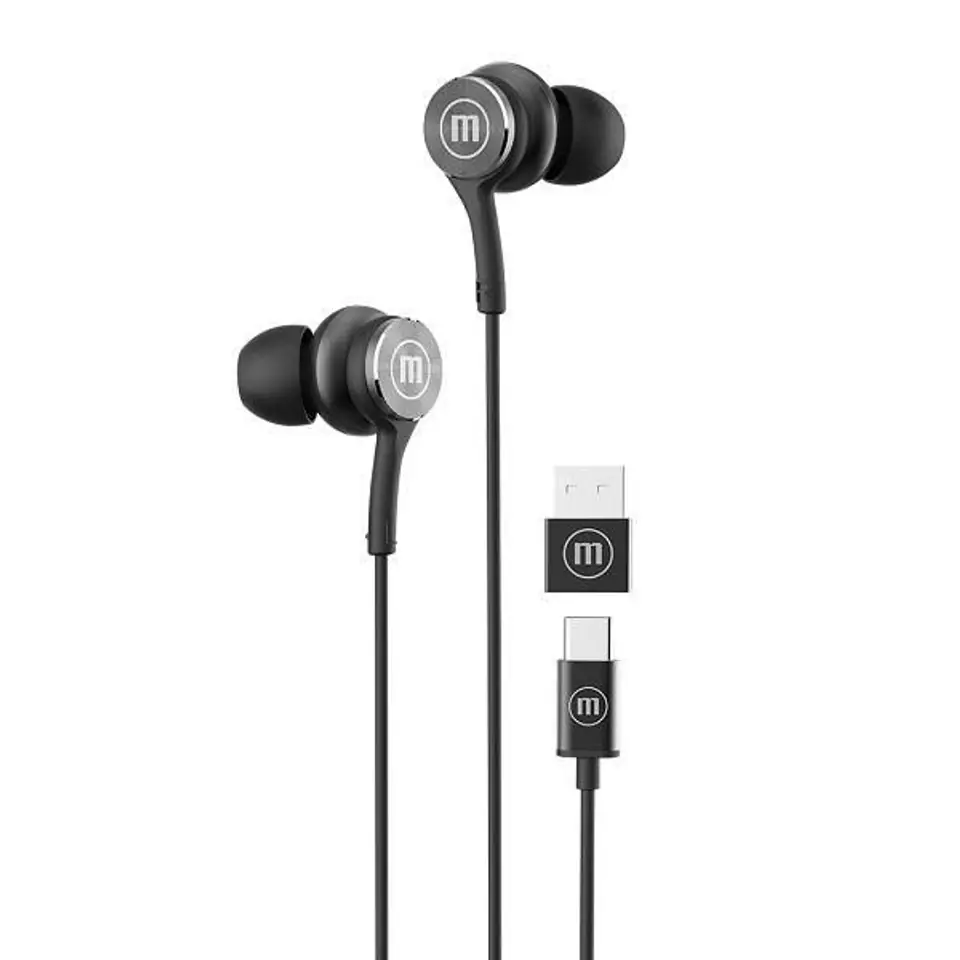 MAXELL XC1 Słuchawki przewodowe USB-C connector czarne w sklepie Wasserman.eu