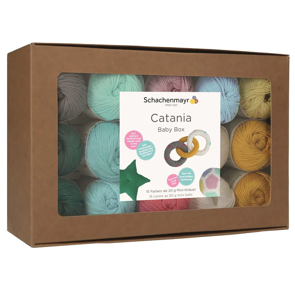 ⁨Crochet kit (25 colours) Catania Baby DE/EN⁩ at Wasserman.eu