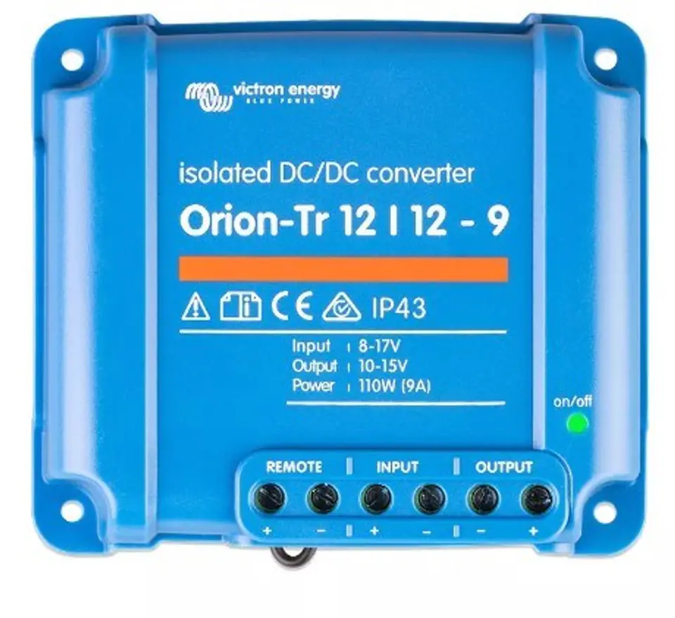 ⁨Przetwornica DC/DC Victron Energy Orion-Tr 12/12-9A 8, 17 V 12.5 A 120 W (ORI121210110R)⁩ w sklepie Wasserman.eu