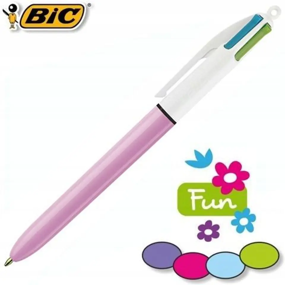 ⁨Długopis 4 COLOURS purple 503815 BIC⁩ w sklepie Wasserman.eu