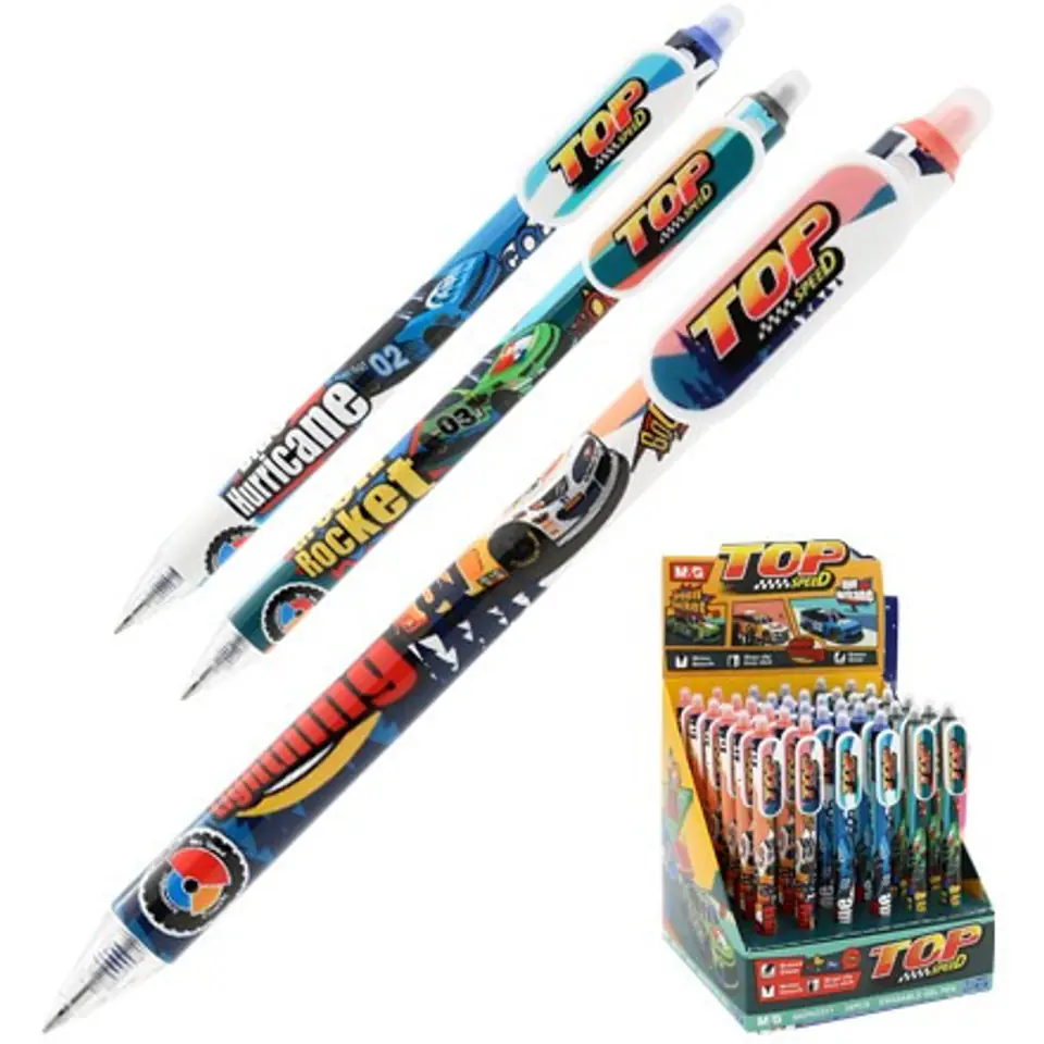 ⁨Długopis wymazywalny Top Speed automatyczny 0.5mm niebieski MG AKPH3371 MG⁩ w sklepie Wasserman.eu