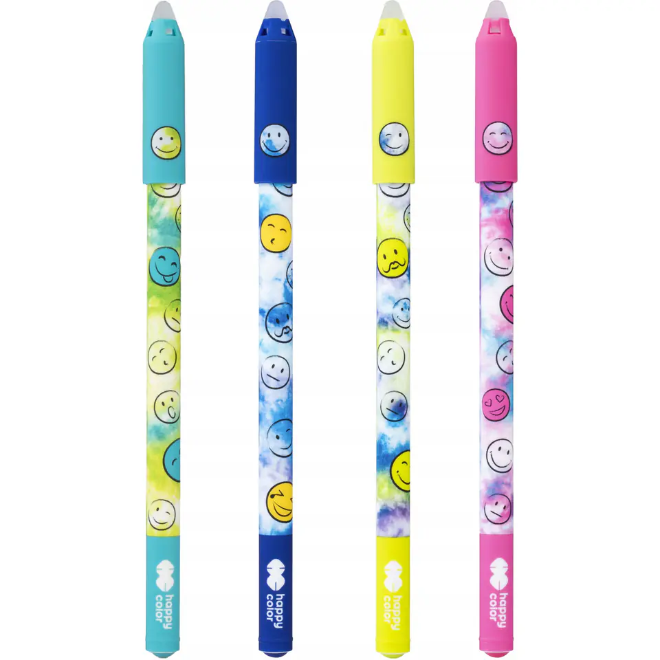 ⁨Długopis wymazywalny Smile 0,5 mm niebieski HA 4120 01SM-3 HAPPY COLOR⁩ w sklepie Wasserman.eu