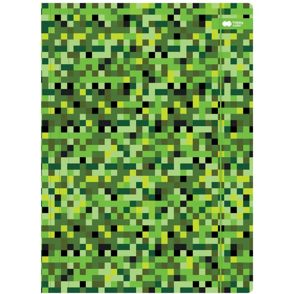 ⁨Teczka kartonowa z gumką PIXI zielona 24x31cm HA 7621 2431-PI03 HAPPY COLOR⁩ w sklepie Wasserman.eu