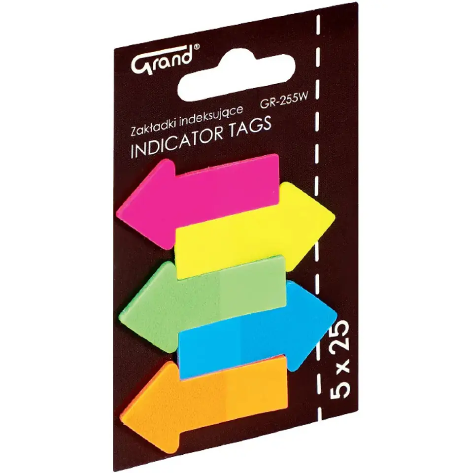 ⁨Zakładki indeksujące strzałki GR-255W 150-1440 GRAND⁩ w sklepie Wasserman.eu