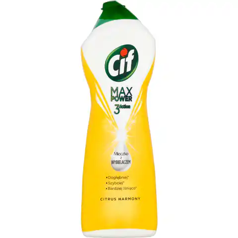 ⁨CIF Max Power Citrus Milk with Bleach 1001g⁩ at Wasserman.eu