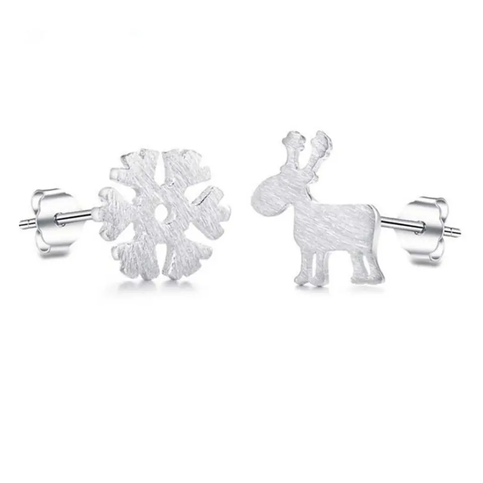 ⁨Surgical steel earrings rhodium KST1156⁩ at Wasserman.eu