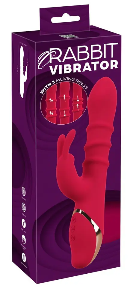 Wibrator z 3 poruszającymi się pierścieniami 23,7 cm Smile w sklepie Wasserman.eu