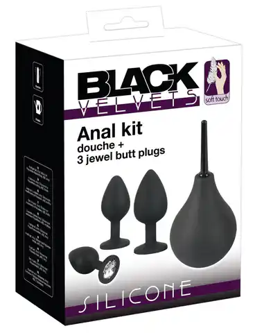 ⁨Zestaw analny Black Velvets⁩ w sklepie Wasserman.eu