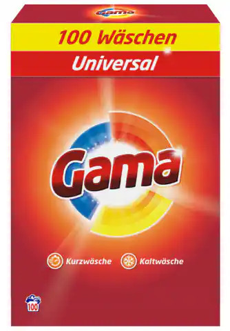 ⁨Gama Uniwersal Proszek do Prania 100 prań DE⁩ w sklepie Wasserman.eu