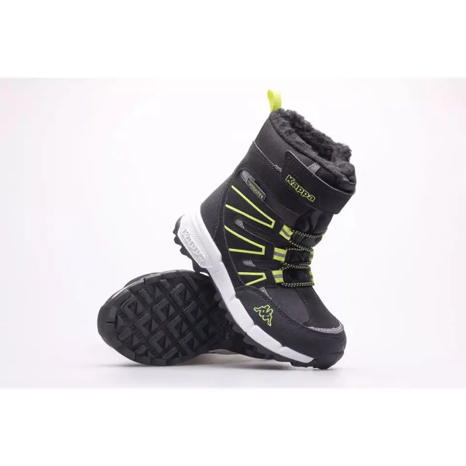 ⁨Kappa Floki Tex Kids Shoes Black-Lime 260975K 1133⁩ at Wasserman.eu