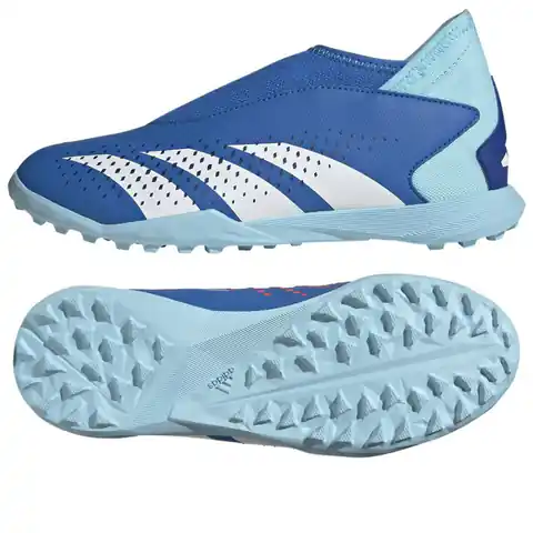 ⁨Buty piłkarskie adidas Predator Accuracy.3 LL TF Jr (kolor Niebieski, rozmiar 38)⁩ w sklepie Wasserman.eu