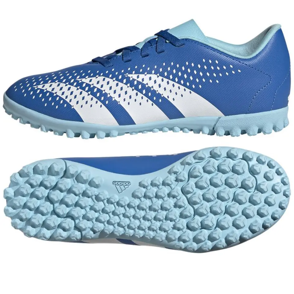 ⁨Buty piłkarskie adidas Predator Accuracy.4 TF Jr (kolor Niebieski, rozmiar 38 2/3)⁩ w sklepie Wasserman.eu