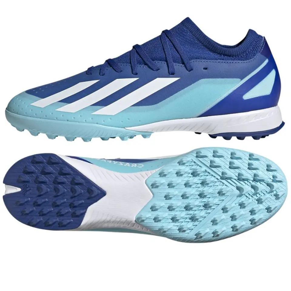 ⁨Buty piłkarskie adidas X Crazyfast.3 TF M (kolor Niebieski, rozmiar 42)⁩ w sklepie Wasserman.eu