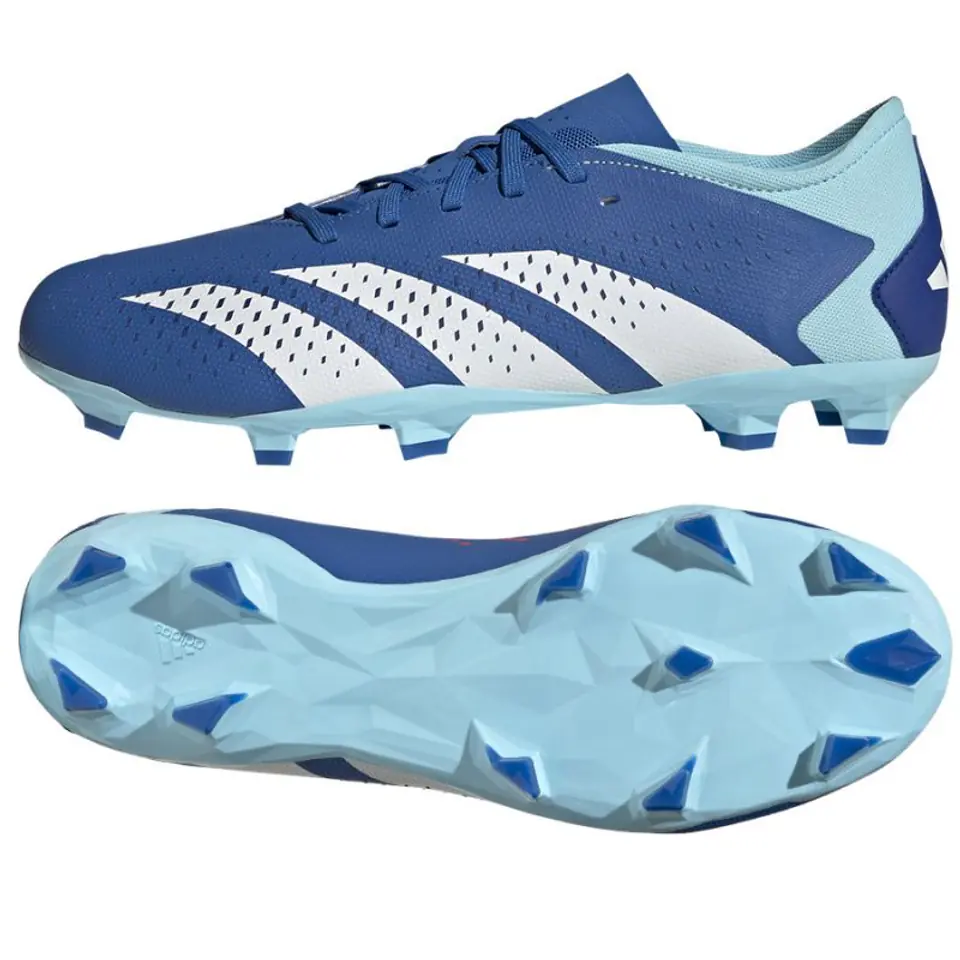 ⁨Buty piłkarskie adidas Predator Accuracy.3 L FG M (kolor Niebieski, rozmiar 40 2/3)⁩ w sklepie Wasserman.eu