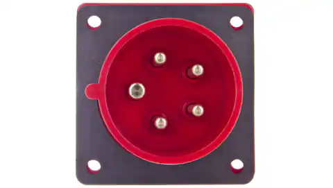 ⁨Wtyczka tablicowa 16A 5P 400V czerwona IP44 615-6f7⁩ w sklepie Wasserman.eu
