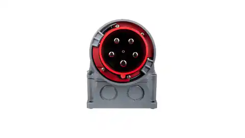 ⁨Receiver plug 125A 5P 400V red IP67 POWER TWIST 545-6⁩ at Wasserman.eu