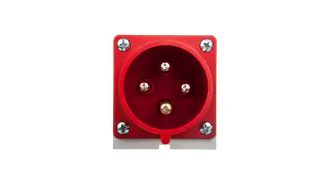 ⁨Receiver plug 32A 4P 400V red IP44 524-6⁩ at Wasserman.eu