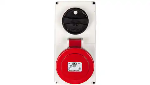 ⁨Fixed socket with switch 0-1 small 16A 5P 400V IP44 /mechanical lock/ 6115-6⁩ at Wasserman.eu