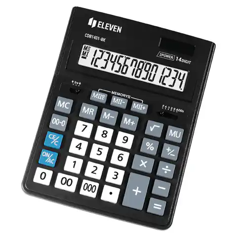 ⁨Eleven Kalkulator CDB1401-BK, czarna, stołowy, 14 miejsc⁩ w sklepie Wasserman.eu