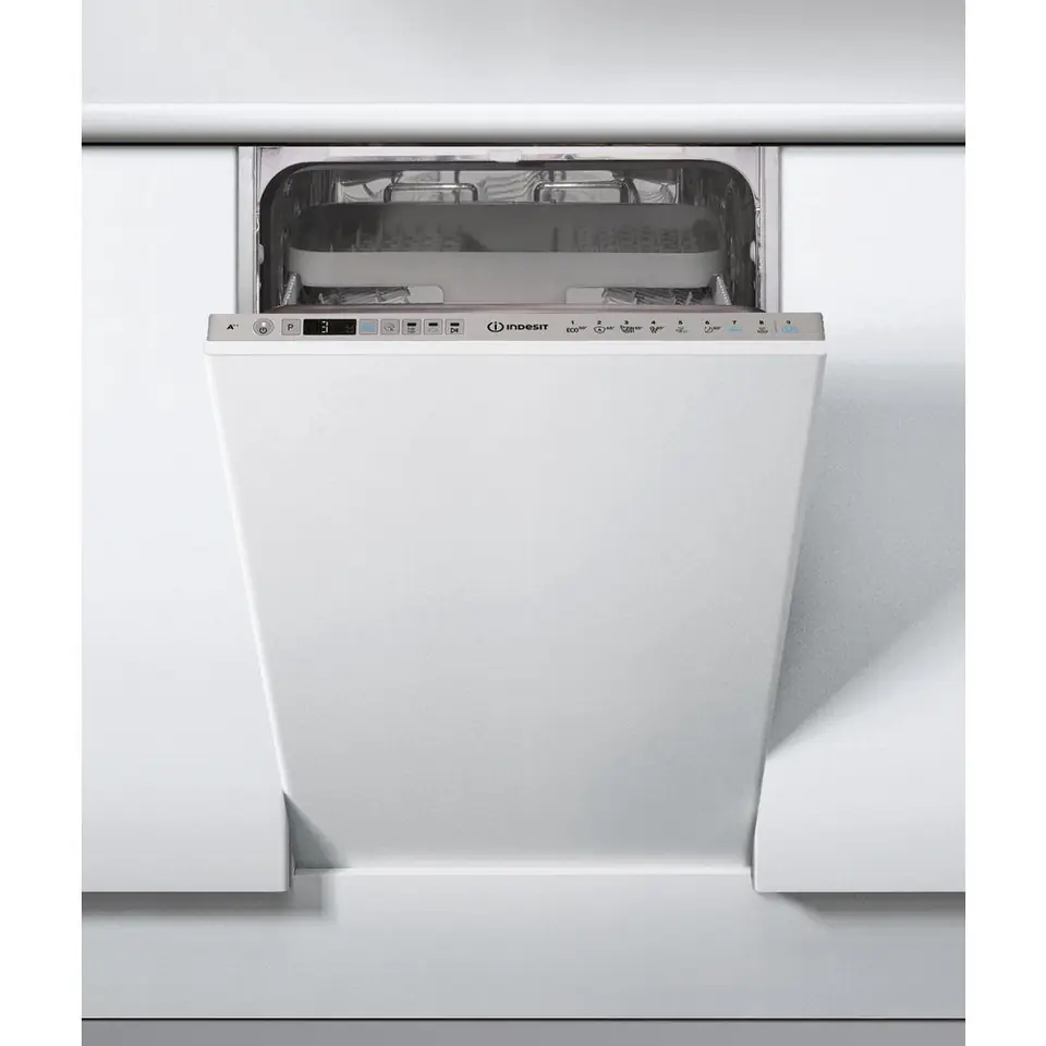⁨Zmywarka do zabudowy Indesit DSIO 3T224 CE (szer. 44.8cm; Panel zamknięty; kolor srebrny)⁩ w sklepie Wasserman.eu