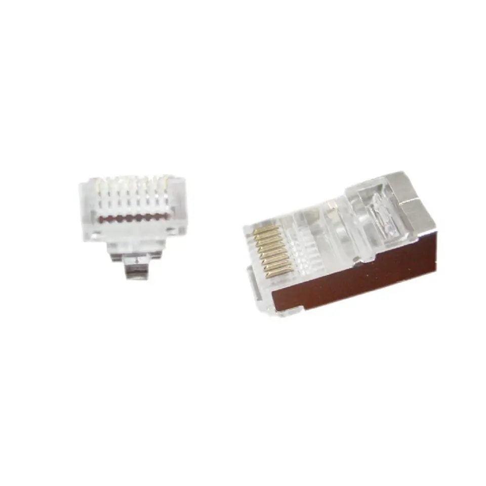 ⁨Gembird LC-PTF-01/100 wire connector RJ-45 Brown, Silver, Transparent⁩ at Wasserman.eu