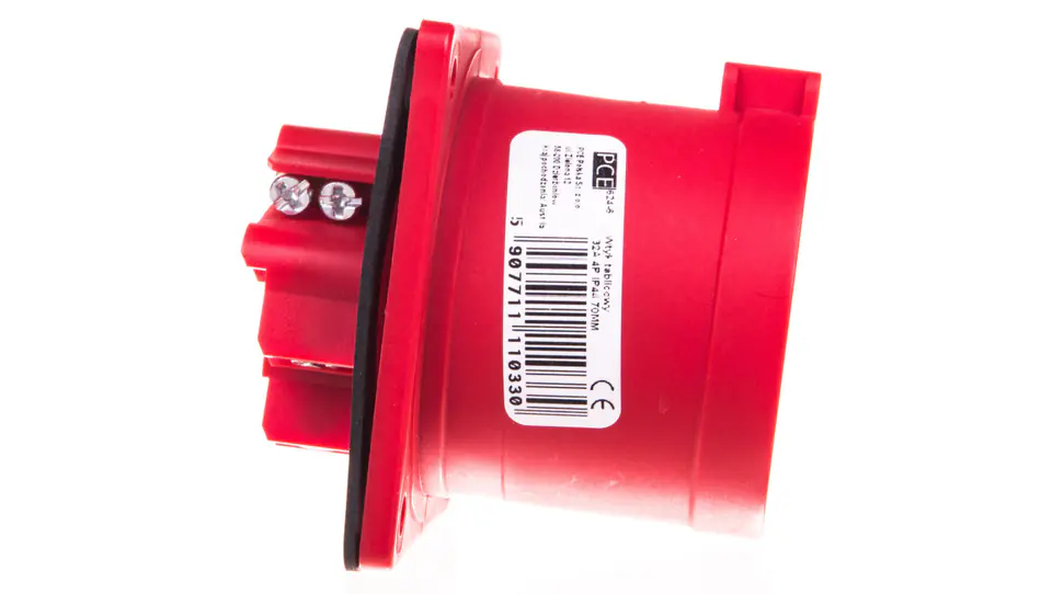 ⁨Wtyczka tablicowa 32A 4P 400V czerwona IP44 624-6⁩ w sklepie Wasserman.eu