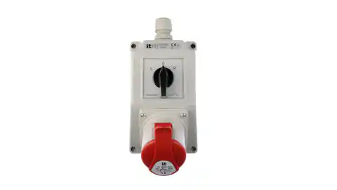 ⁨Installation kit with socket 32A 4P (L-0-P) red ZI02R361⁩ at Wasserman.eu