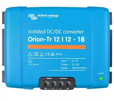 ⁨Przetwornica samochodowa Victron Energy Orion-Tr 12/12-18A 220 W (ORI121222110)⁩ w sklepie Wasserman.eu