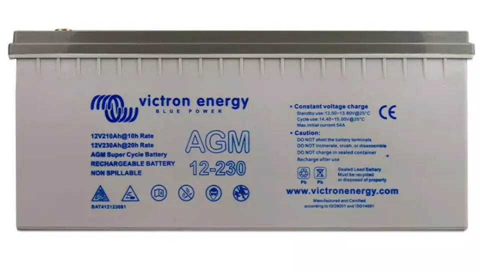 ⁨Victron Energy AGM Super 12/230 M8 gel battery⁩ at Wasserman.eu