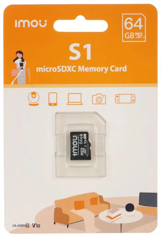 ⁨Karta pamięci microSD IMOU ST2-64-S1 64GB⁩ w sklepie Wasserman.eu