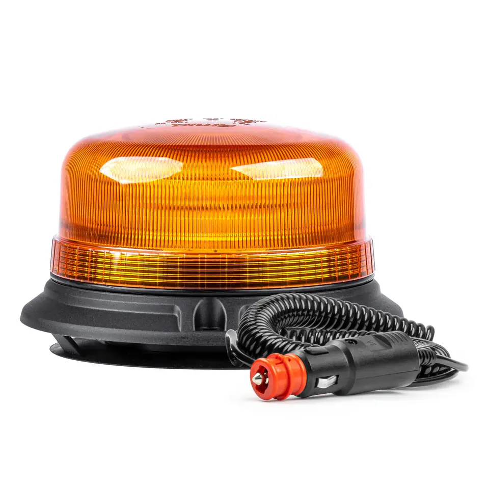 ⁨Lampa ostrzegawcza kogut 36 led magnes r65 r10 12-24v w03m amio-02295⁩ w sklepie Wasserman.eu