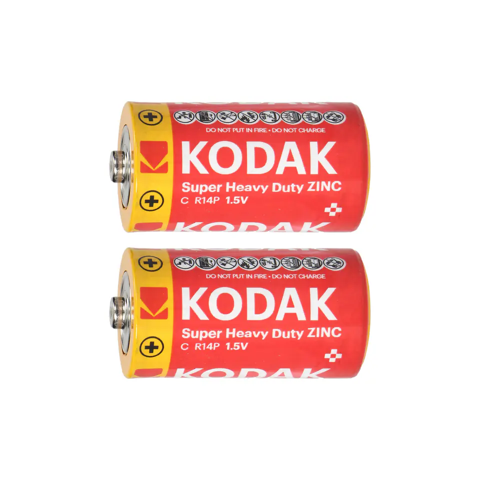 ⁨Baterie Kodak ZINC Super Heavy Duty C LR14, 2 szt.⁩ w sklepie Wasserman.eu