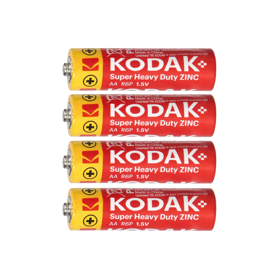 ⁨Baterie Kodak ZINC Super Heavy Duty AA LR6, 4 szt.⁩ w sklepie Wasserman.eu