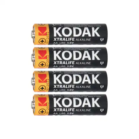 ⁨Baterie Kodak XTRALIFE Alkaline AA LR6, 4 szt. folia⁩ w sklepie Wasserman.eu