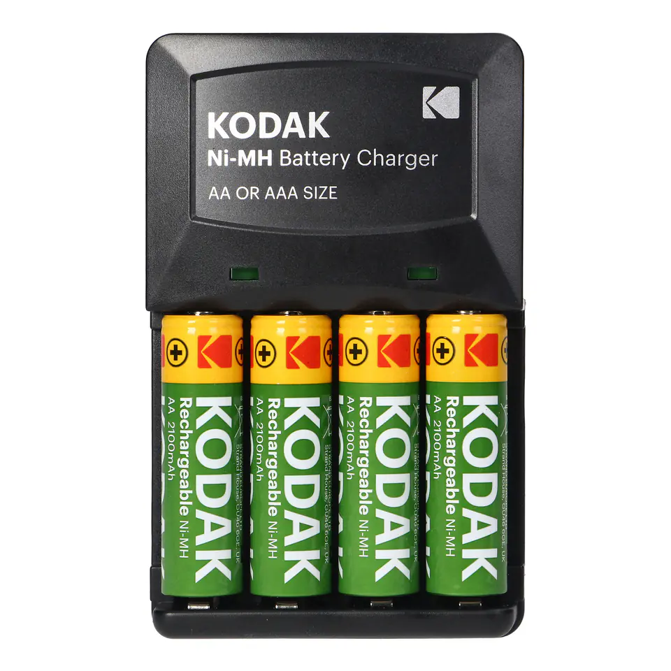 ⁨Ładowarka Kodak K620, 4xAA lub AAA + 4 szt. akumulatorków AA 2100mAh⁩ w sklepie Wasserman.eu