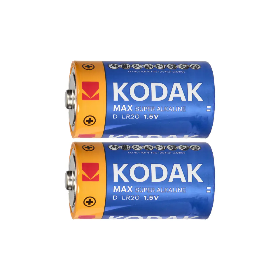 ⁨Baterie Kodak MAX Alkaline KD-2 LR20, 2 szt.⁩ w sklepie Wasserman.eu