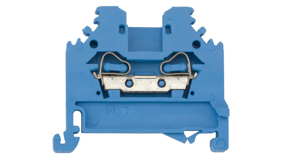 ⁨Rail connector 2-wire 2,5mm2 blue 280-104⁩ at Wasserman.eu