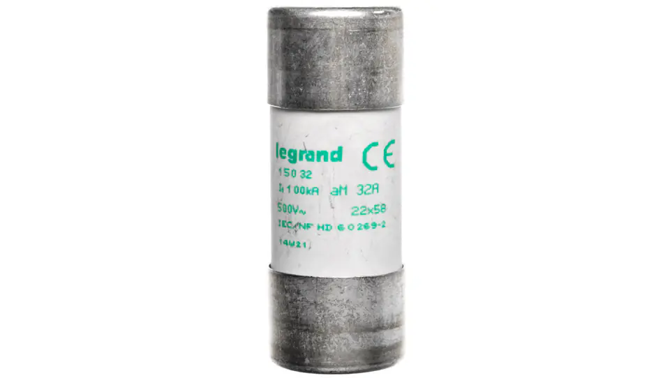 ⁨Wkładka bezpiecznikowa cylindryczna 22x58mm 32A aM 500V HPC 015032⁩ w sklepie Wasserman.eu