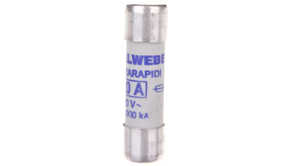 ⁨Wkładka bezpiecznikowa cylindryczna 10x38mm 20A aR 600V CH10UQ 002625011⁩ w sklepie Wasserman.eu