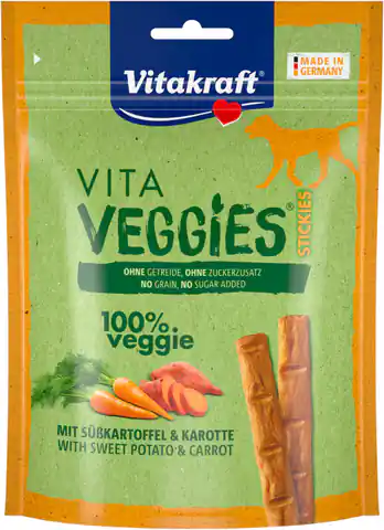 ⁨VITAKRAFT Vita Veggies Stics ze słodkim ziemniakiem i marchewką 80g⁩ w sklepie Wasserman.eu