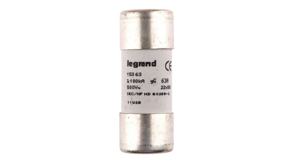 ⁨Wkładka bezpiecznikowa cylindryczna 22x58mm 63A gG (gL) 500V HPC 015363⁩ w sklepie Wasserman.eu