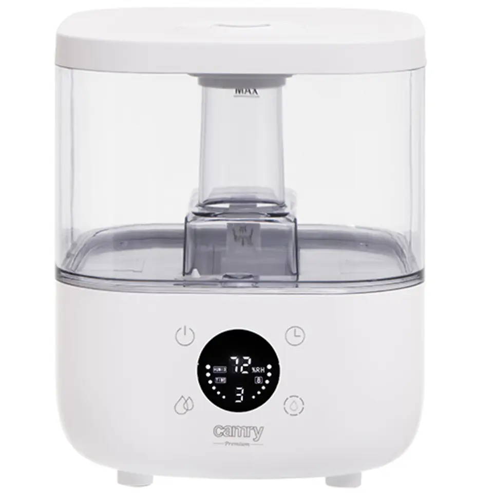 Camry | CR 7973w | Humidifier | 23 W | Water tank capacity 5 L | Suitable for rooms up to 35 m2 | Ultrasonic | Humidification capacity 100-260 ml/hr | White at Wasserman.eu