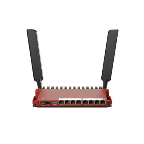 ⁨Mikrotik L009UiGS-2HaxD-IN wireless router Gigabit Ethernet Single-band (2.4 GHz) Red⁩ at Wasserman.eu