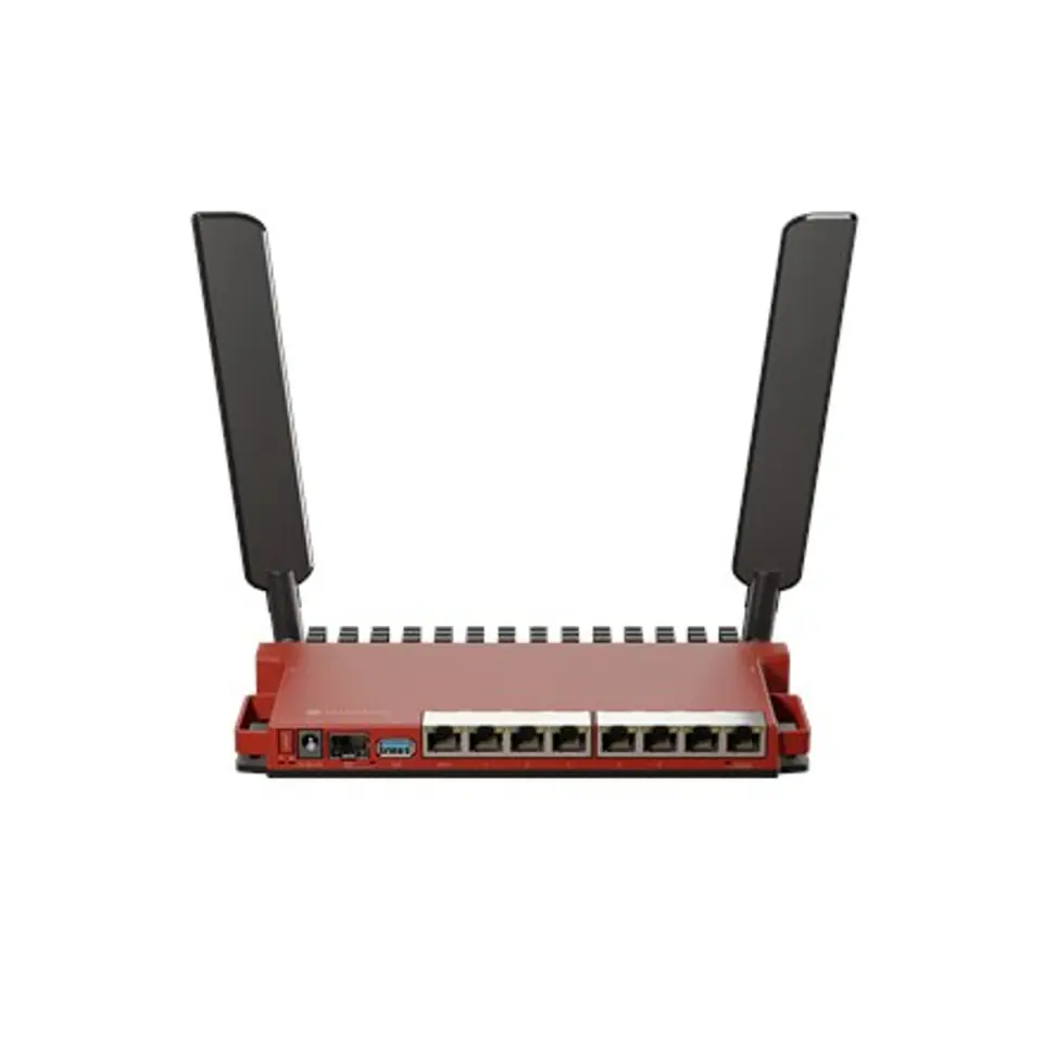 ⁨Mikrotik L009UiGS-2HaxD-IN wireless router Gigabit Ethernet Single-band (2.4 GHz) Red⁩ at Wasserman.eu