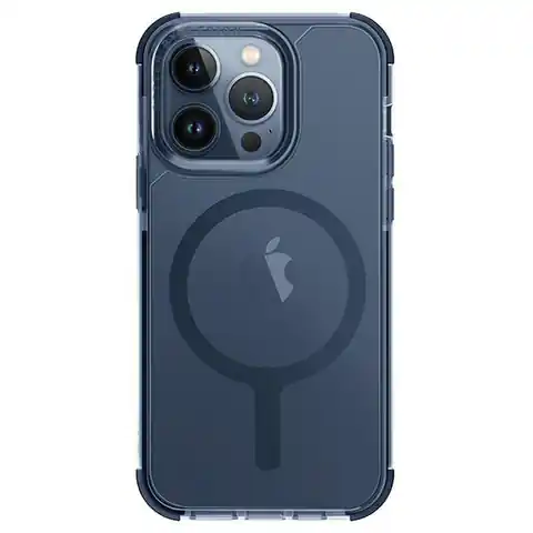⁨UNIQ etui Combat iPhone 15 Pro Max 6.7" Magclick Charging ciemnoniebieski/smoke blue⁩ w sklepie Wasserman.eu