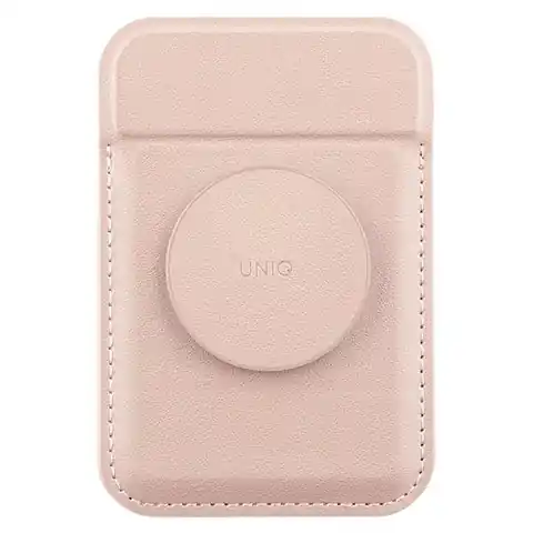 ⁨UNIQ Flixa magnetyczny portfel na karty z podpórką różowy/blush pink MagSafe⁩ w sklepie Wasserman.eu