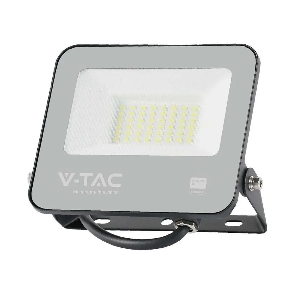 ⁨Projektor LED V-TAC 30W 185Lm/W Czarny VT-4435 4000K 5550lm⁩ w sklepie Wasserman.eu